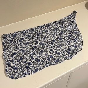 Blue floral Abercrombie and Fitch bikini coverup